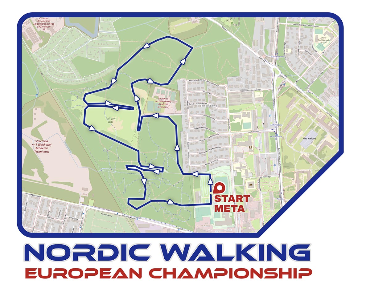 Trasa Mistrzostw Europy w Nordic Walking
